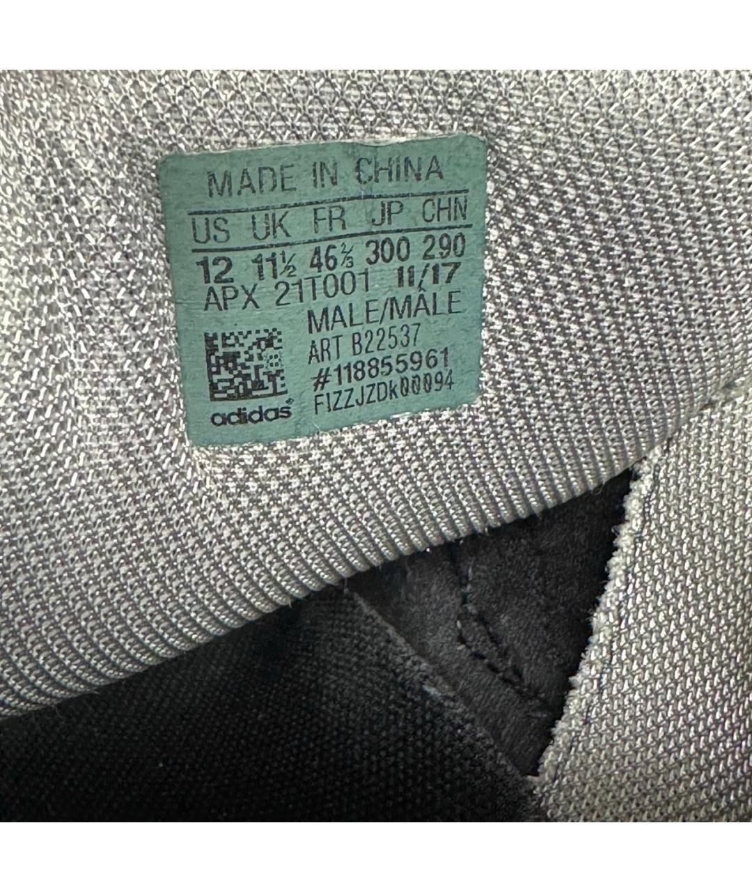 ADIDAS X RAF SIMONS Бежевые текстильные низкие кроссовки / кеды, фото 5