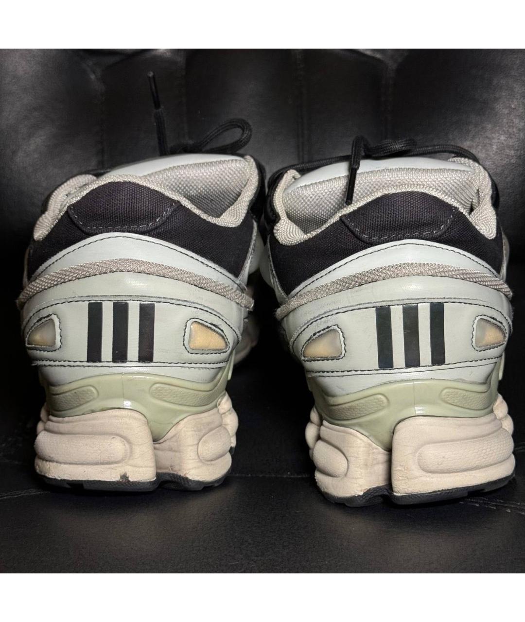 ADIDAS X RAF SIMONS Бежевые текстильные низкие кроссовки / кеды, фото 2