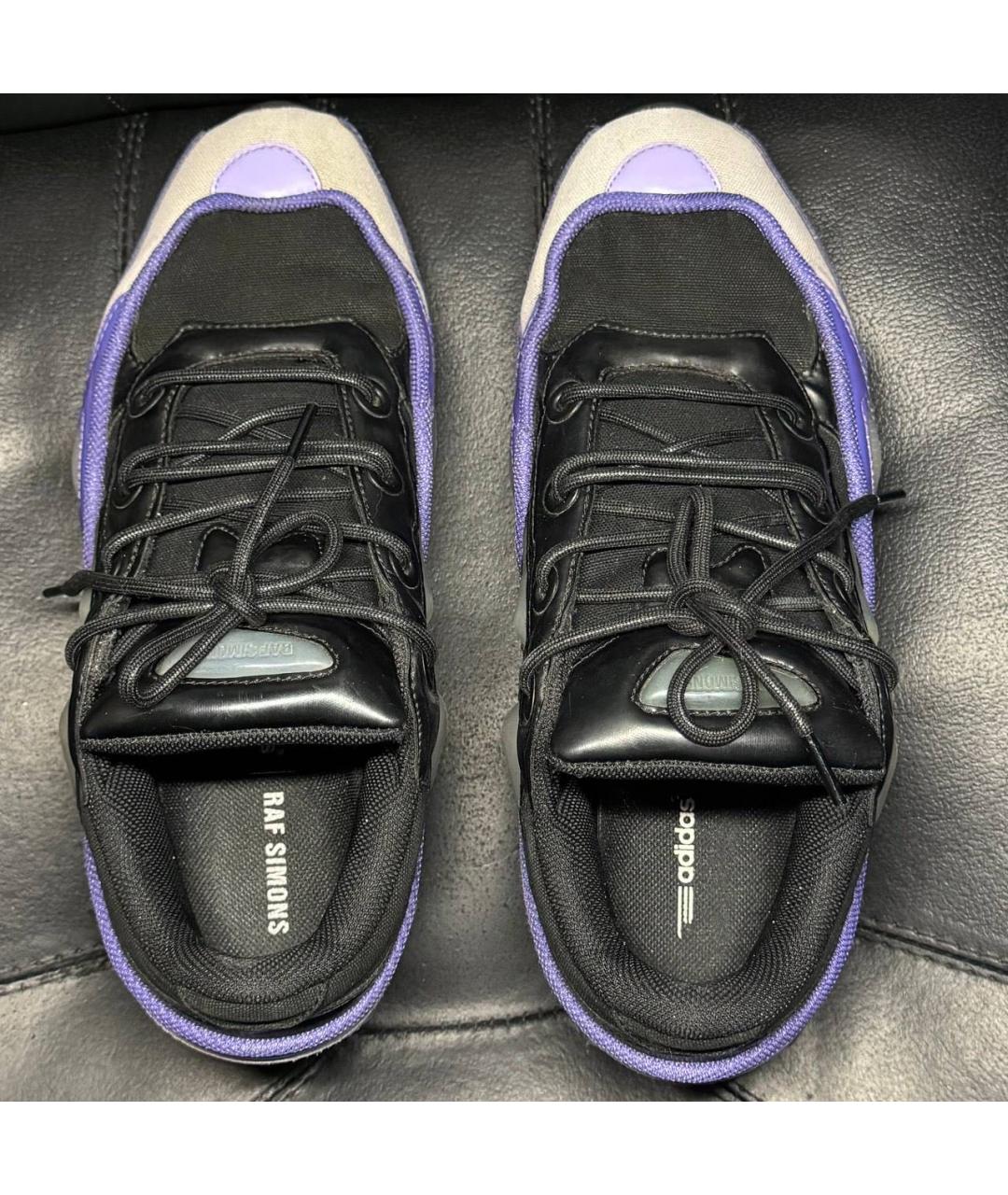 ADIDAS X RAF SIMONS Фиолетовые текстильные низкие кроссовки / кеды, фото 7