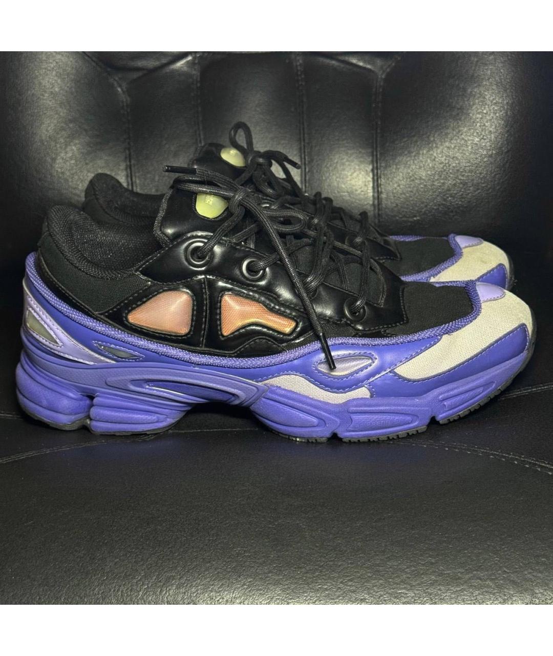 ADIDAS X RAF SIMONS Фиолетовые текстильные низкие кроссовки / кеды, фото 9