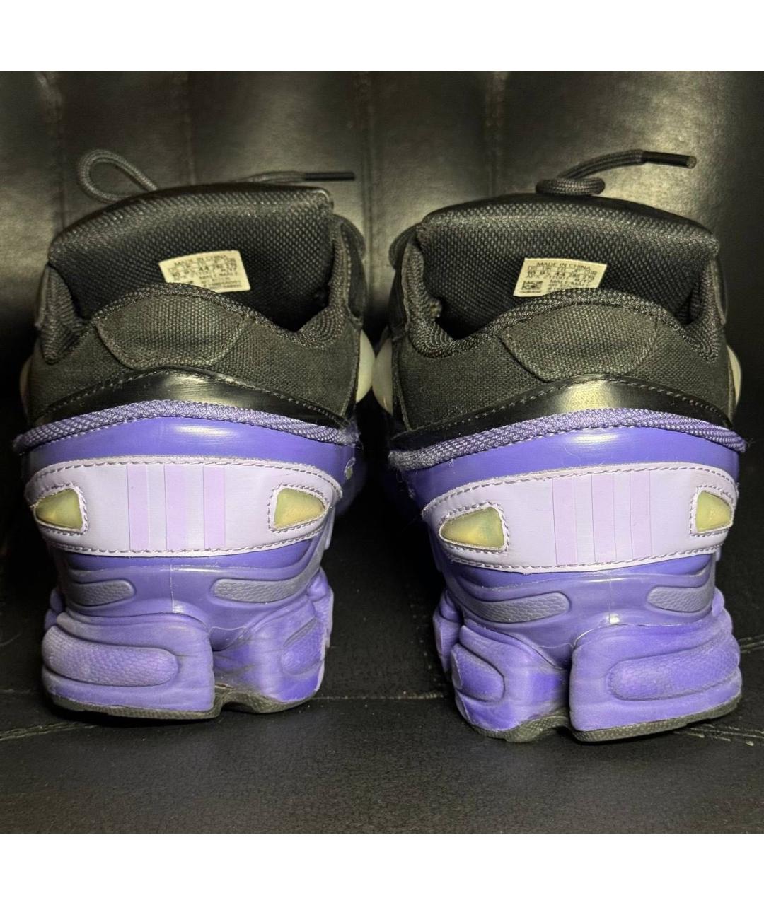 ADIDAS X RAF SIMONS Фиолетовые текстильные низкие кроссовки / кеды, фото 2