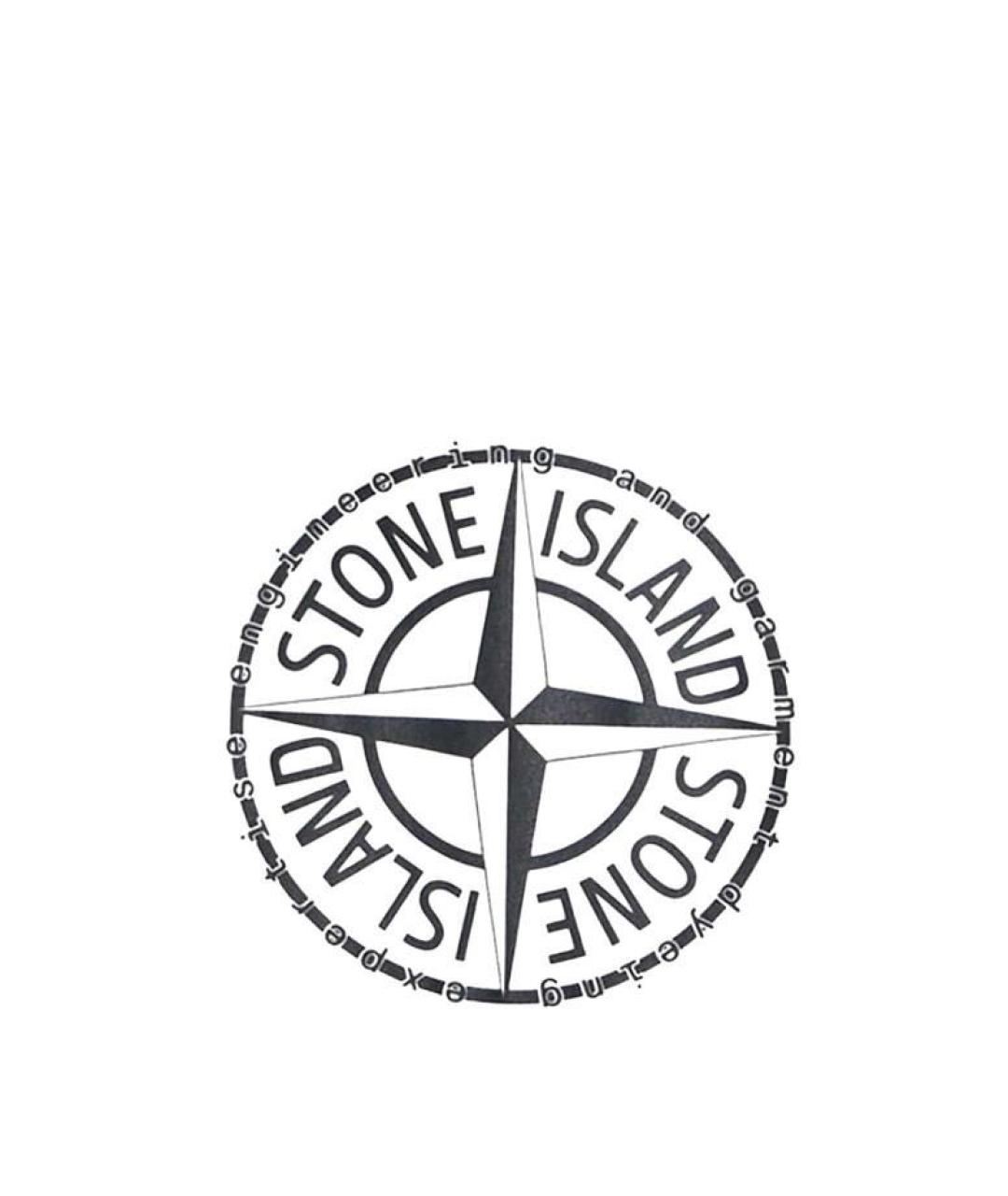 STONE ISLAND Белая хлопковая футболка, фото 2