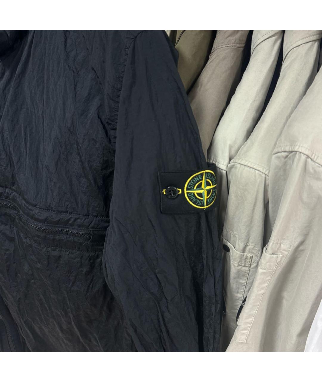 STONE ISLAND Черная полиамидовая куртка, фото 3