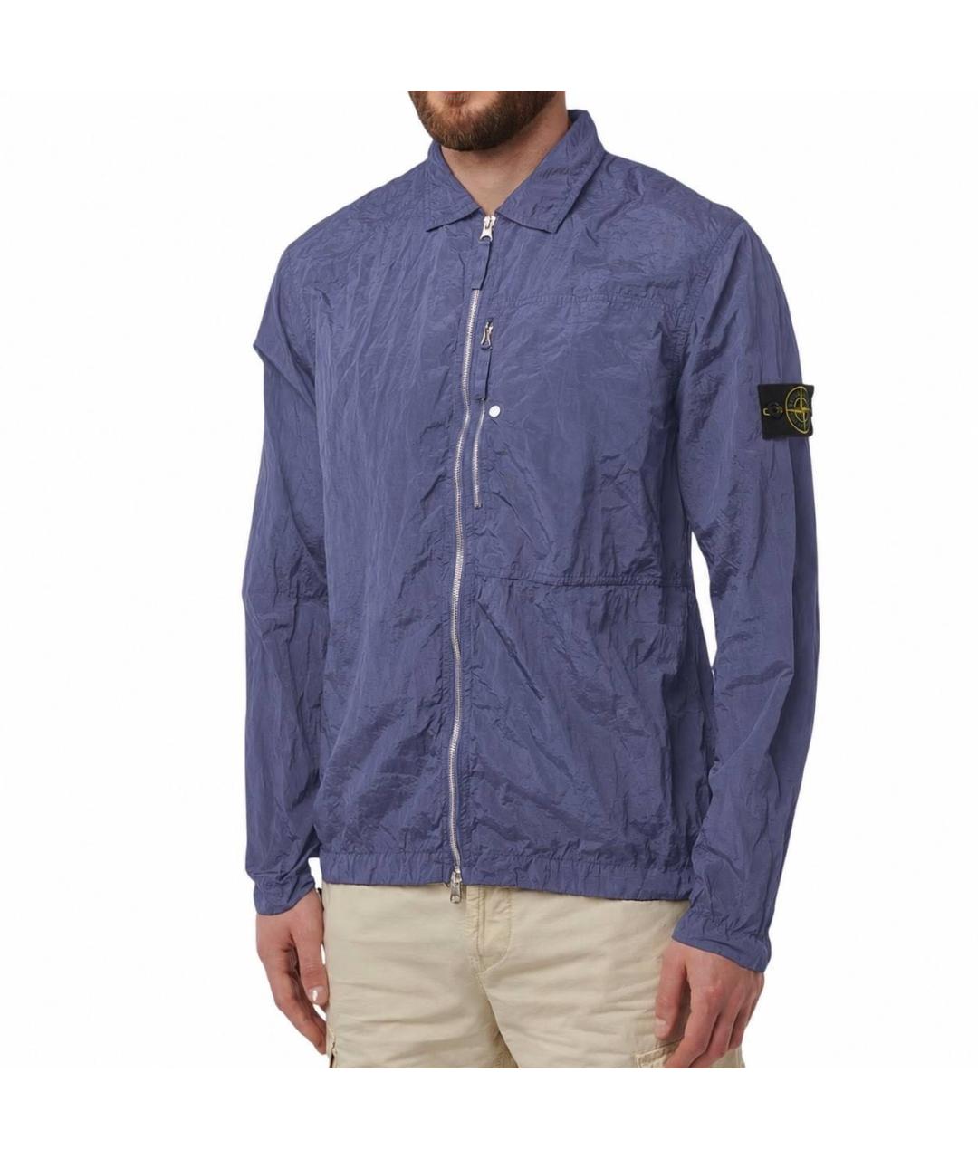 STONE ISLAND Фиолетовая полиамидовая куртка, фото 4