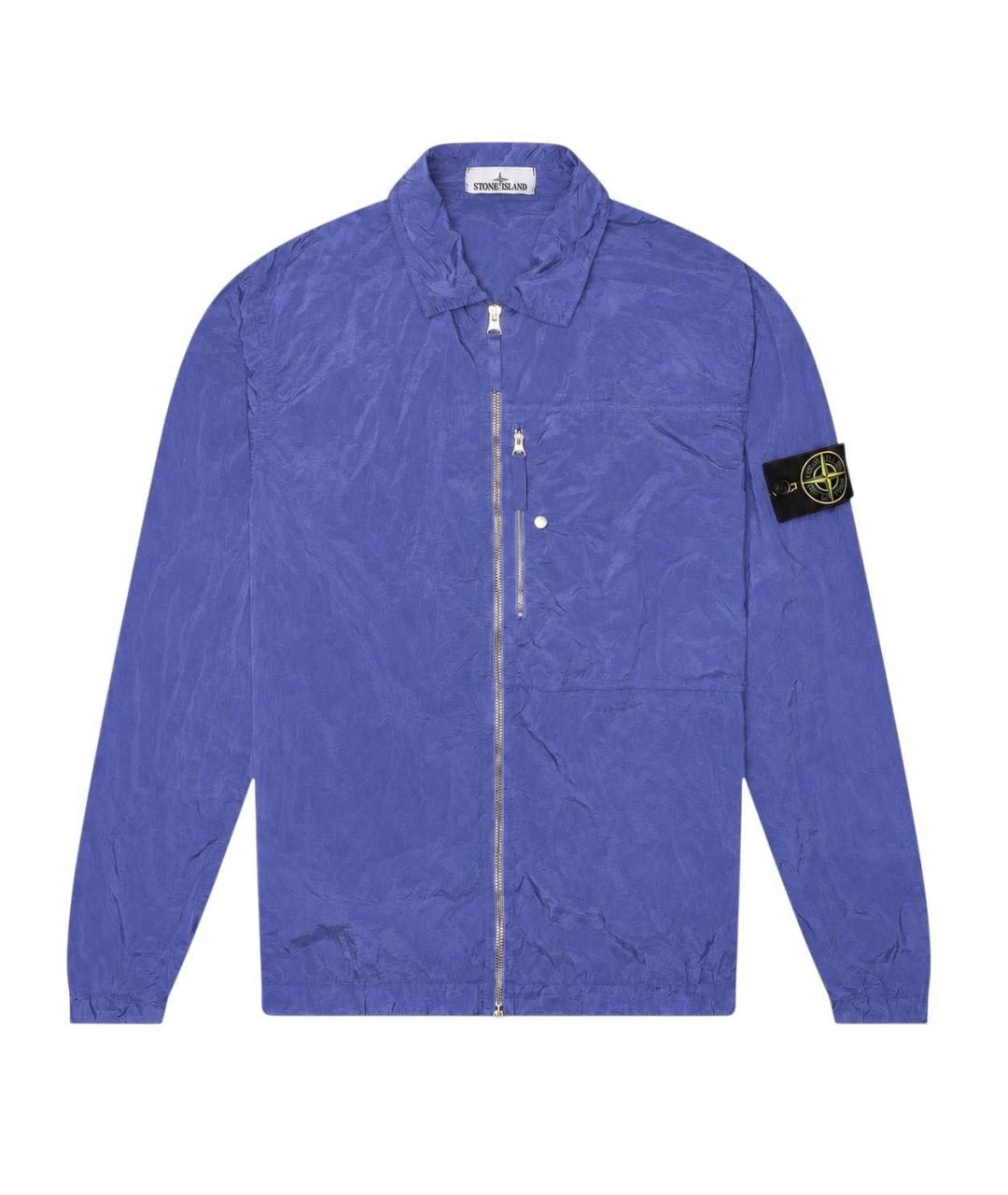 STONE ISLAND Фиолетовая полиамидовая куртка, фото 1