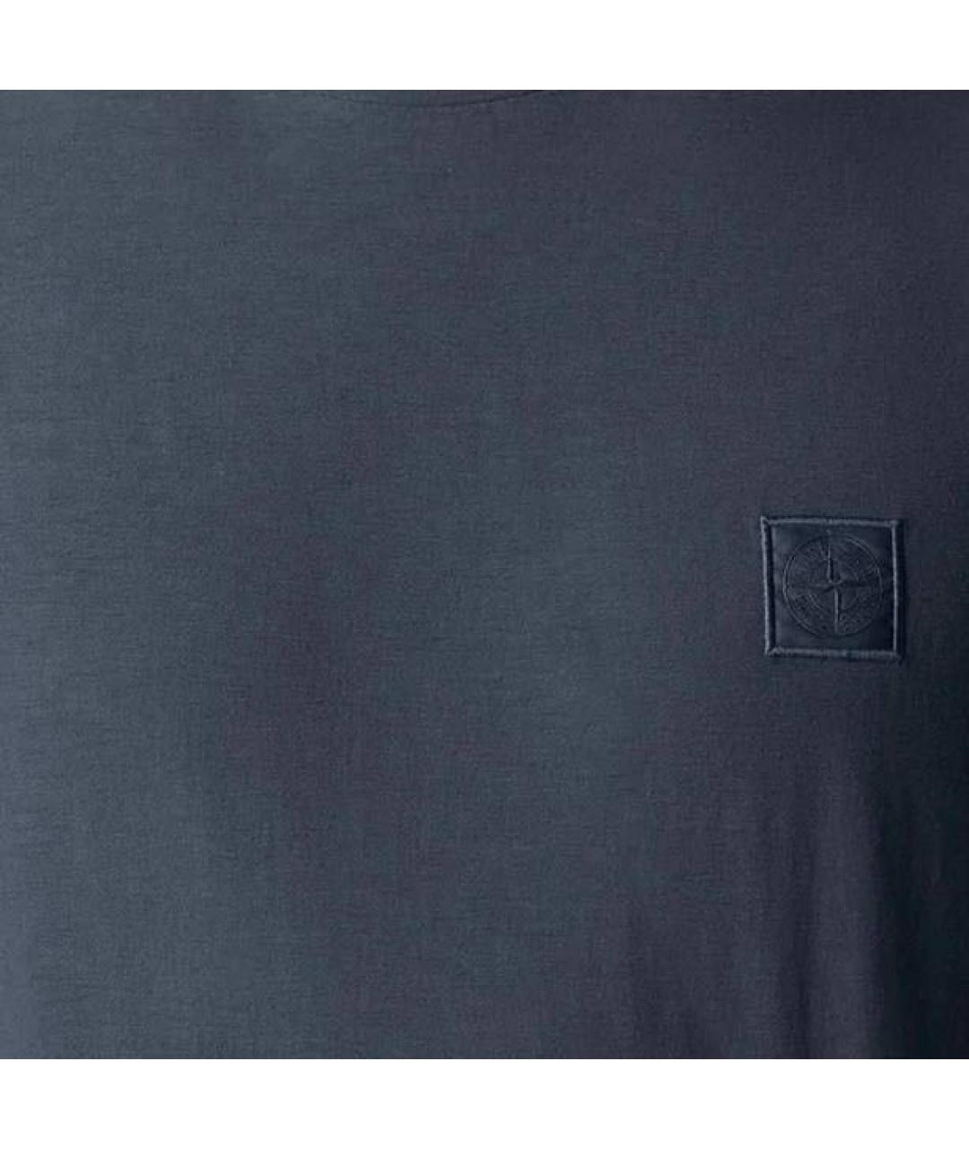 STONE ISLAND Серая хлопковая футболка, фото 4