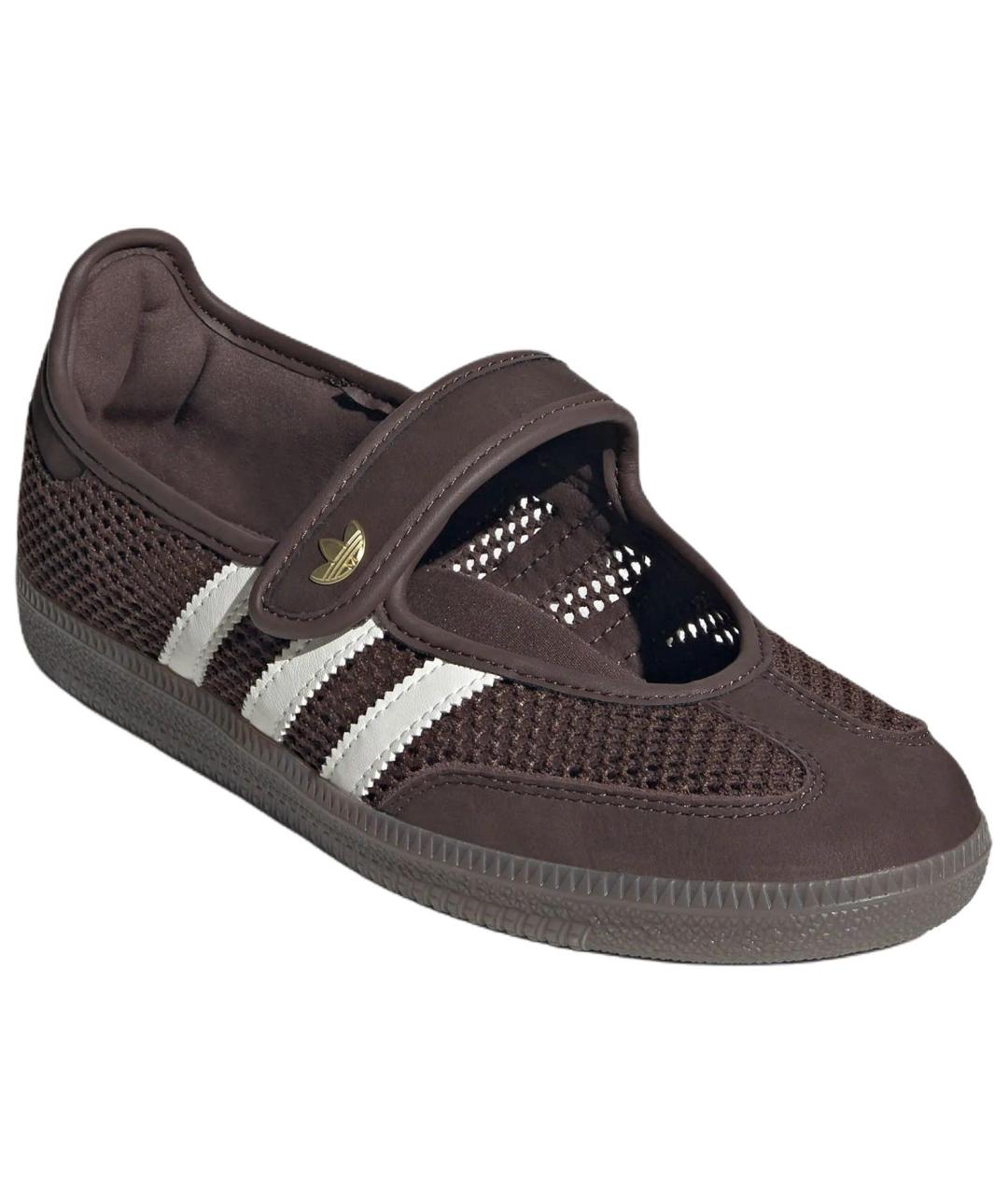 ADIDAS Коричневые текстильные балетки, фото 3