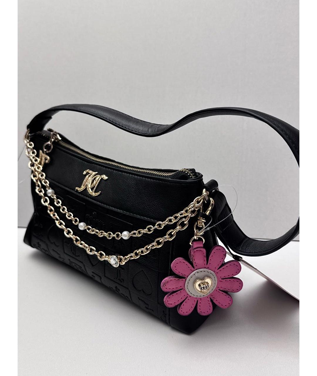 JUICY COUTURE Черная сумка с короткими ручками, фото 3