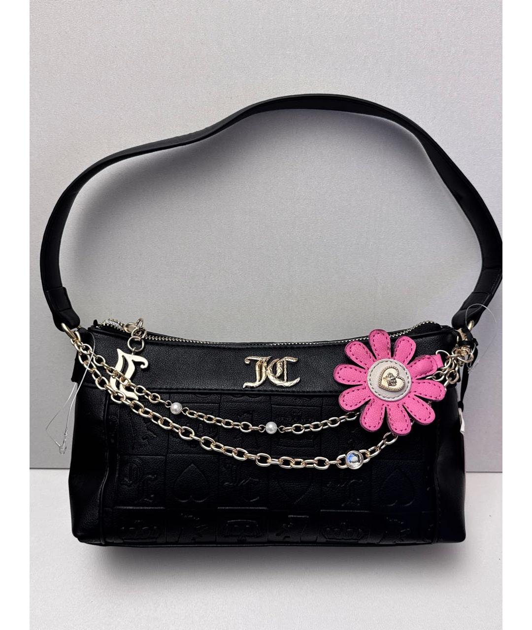 JUICY COUTURE Черная сумка с короткими ручками, фото 5