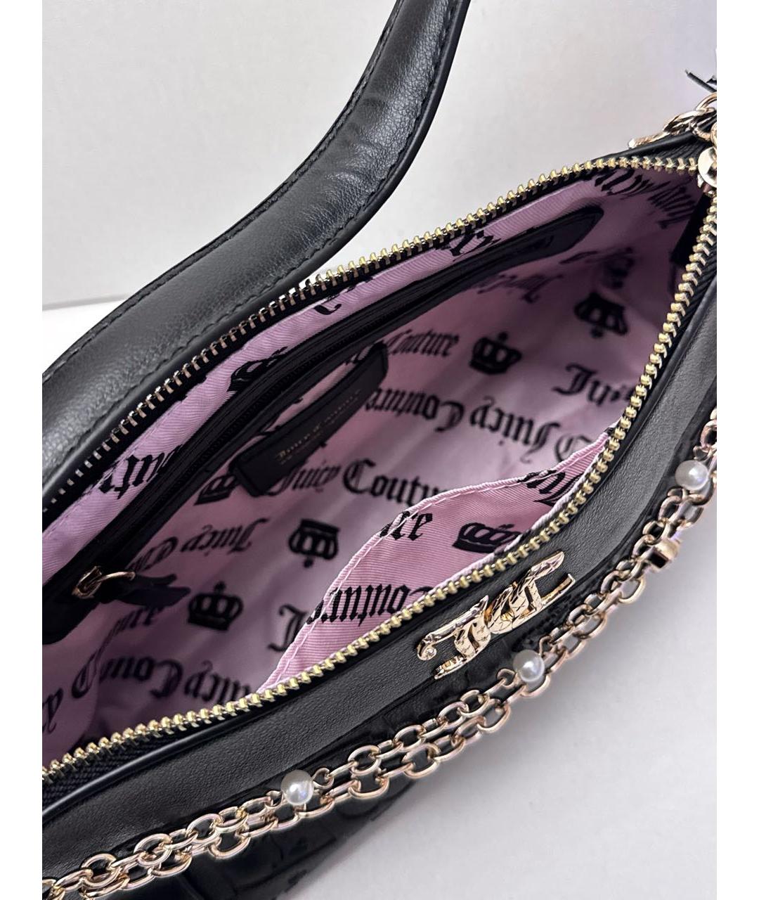 JUICY COUTURE Черная сумка с короткими ручками, фото 4