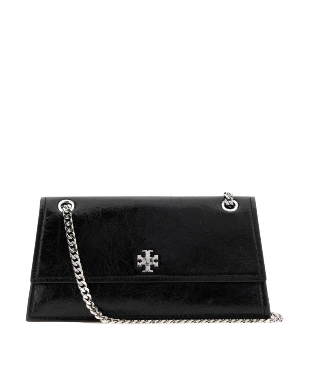 TORY BURCH Черная кожаная сумка через плечо, фото 1