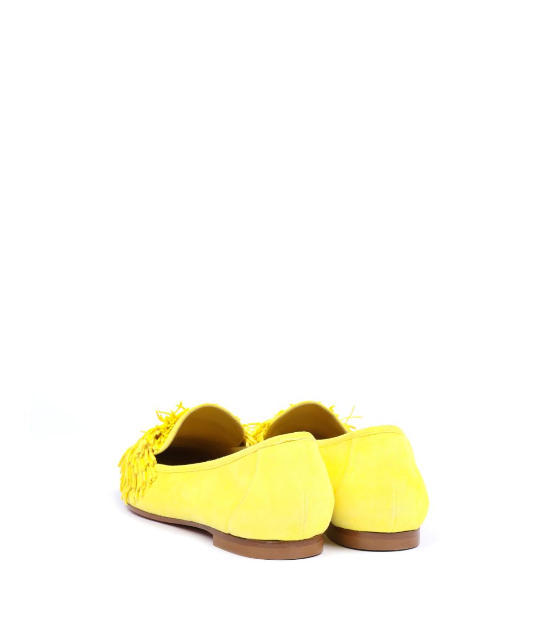 AQUAZZURA Желтые лоферы, фото 3