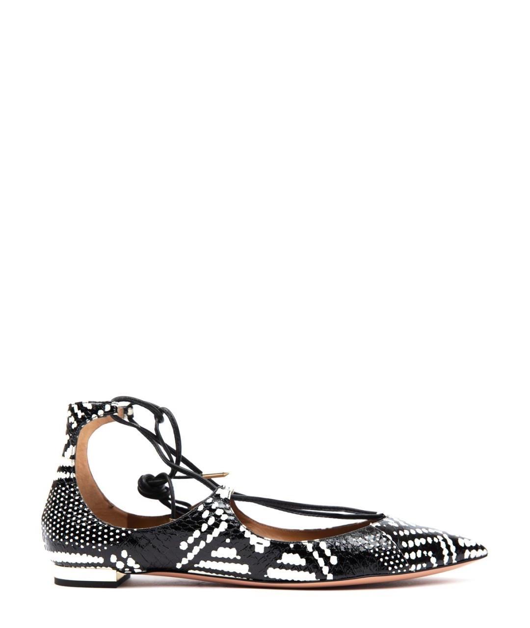AQUAZZURA Черные балетки, фото 1