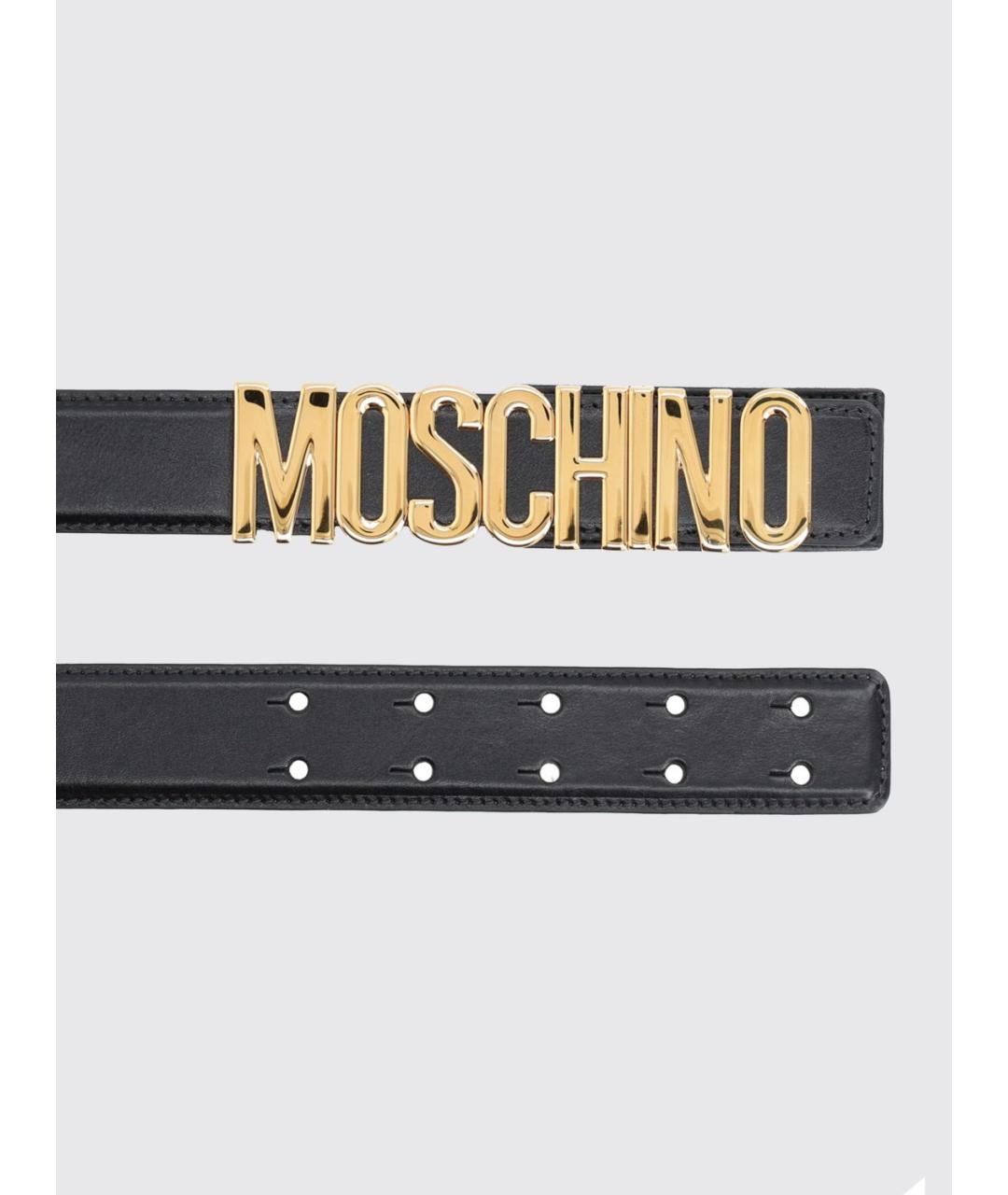 MOSCHINO Черный ремень, фото 2