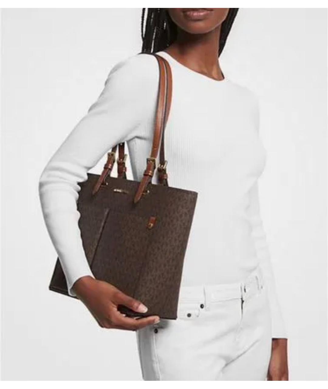 MICHAEL KORS Коричневая сумка тоут, фото 8