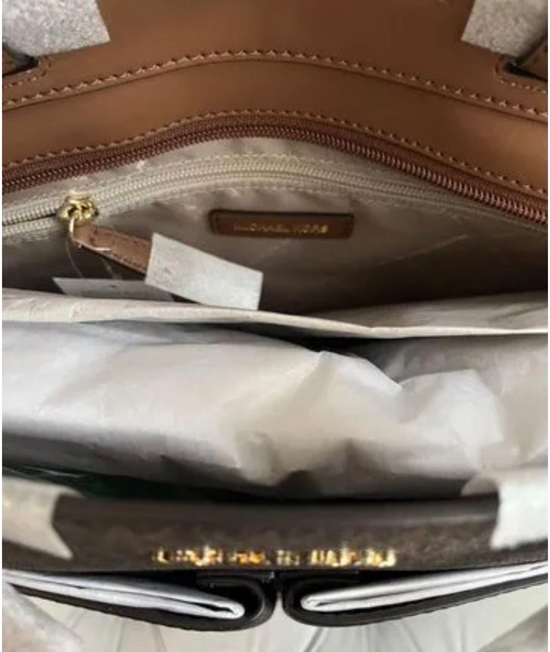 MICHAEL KORS Коричневая сумка тоут, фото 4