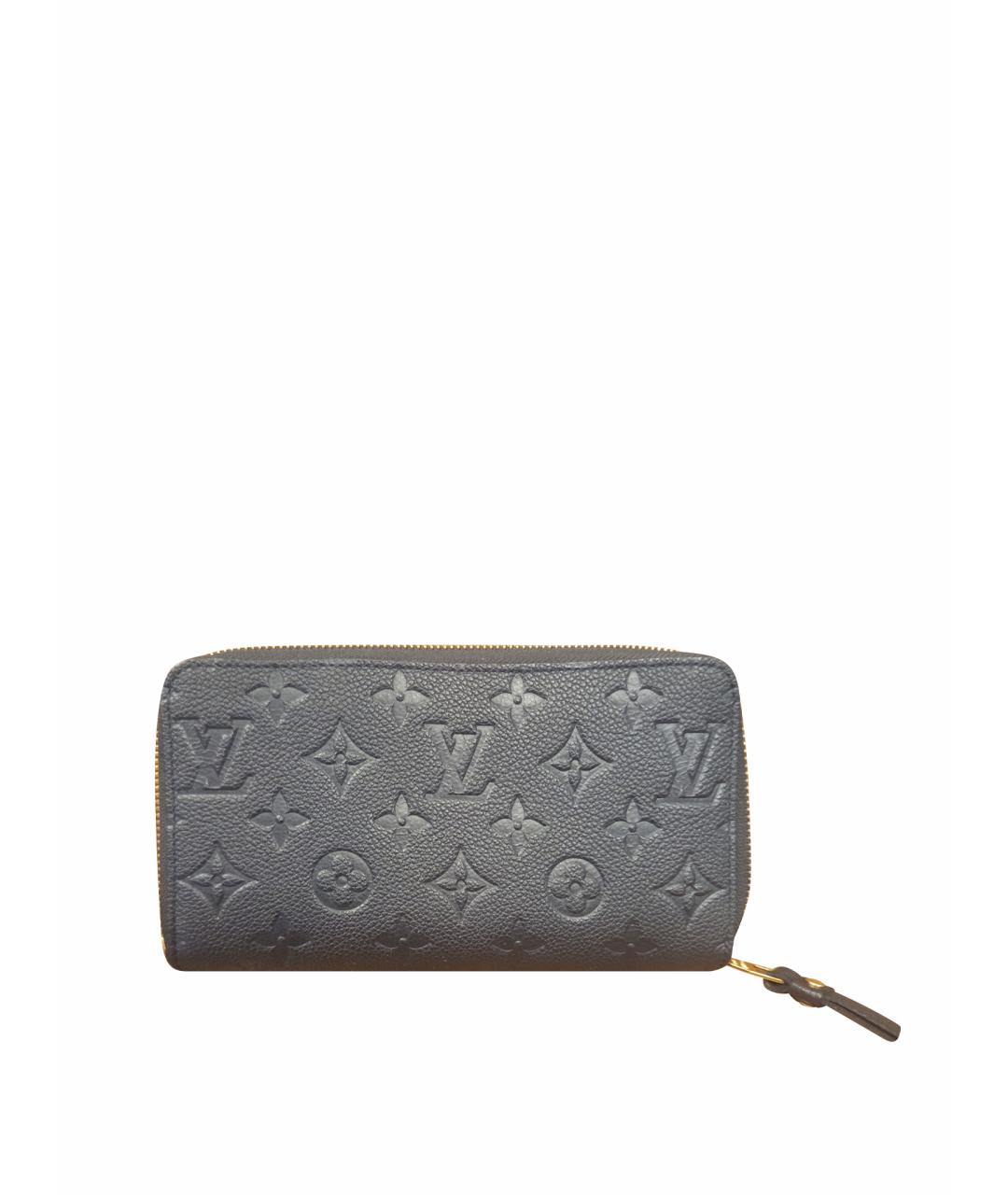 LOUIS VUITTON Серый кожаный кошелек, фото 1