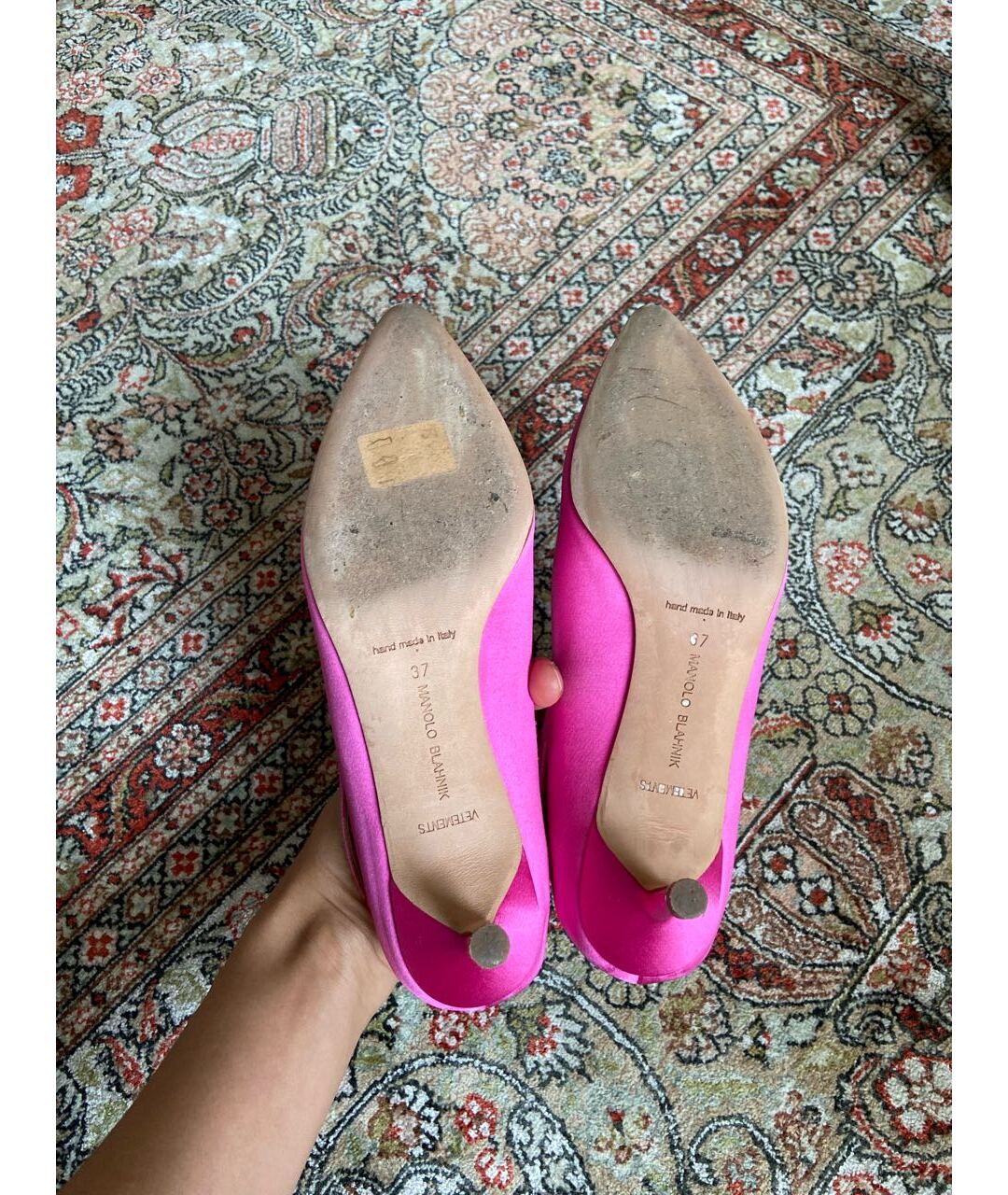 VETEMENTS Розовые текстильные туфли, фото 4
