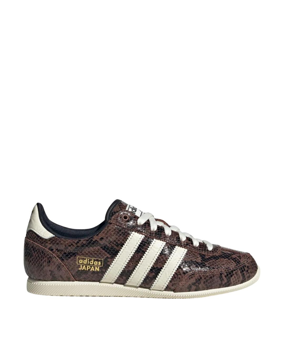 ADIDAS Коричневые кожаные кроссовки, фото 1