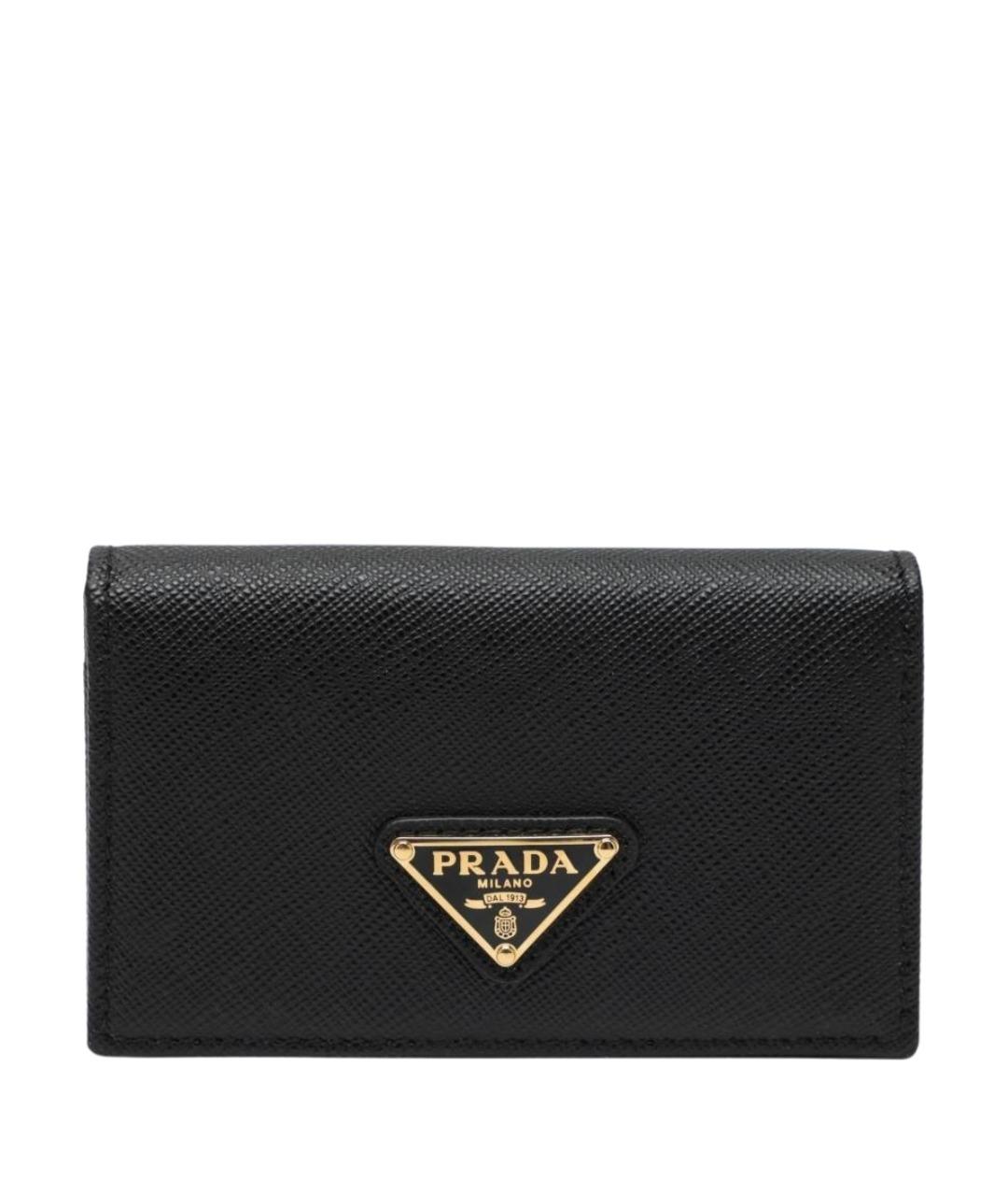 PRADA Черный кожаный кардхолдер, фото 1
