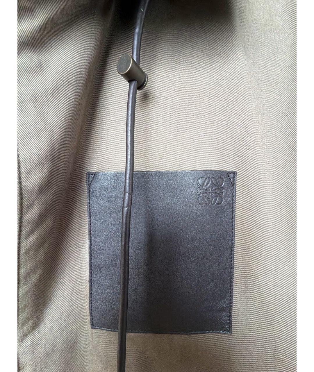 LOEWE Хаки хлопковая куртка, фото 6