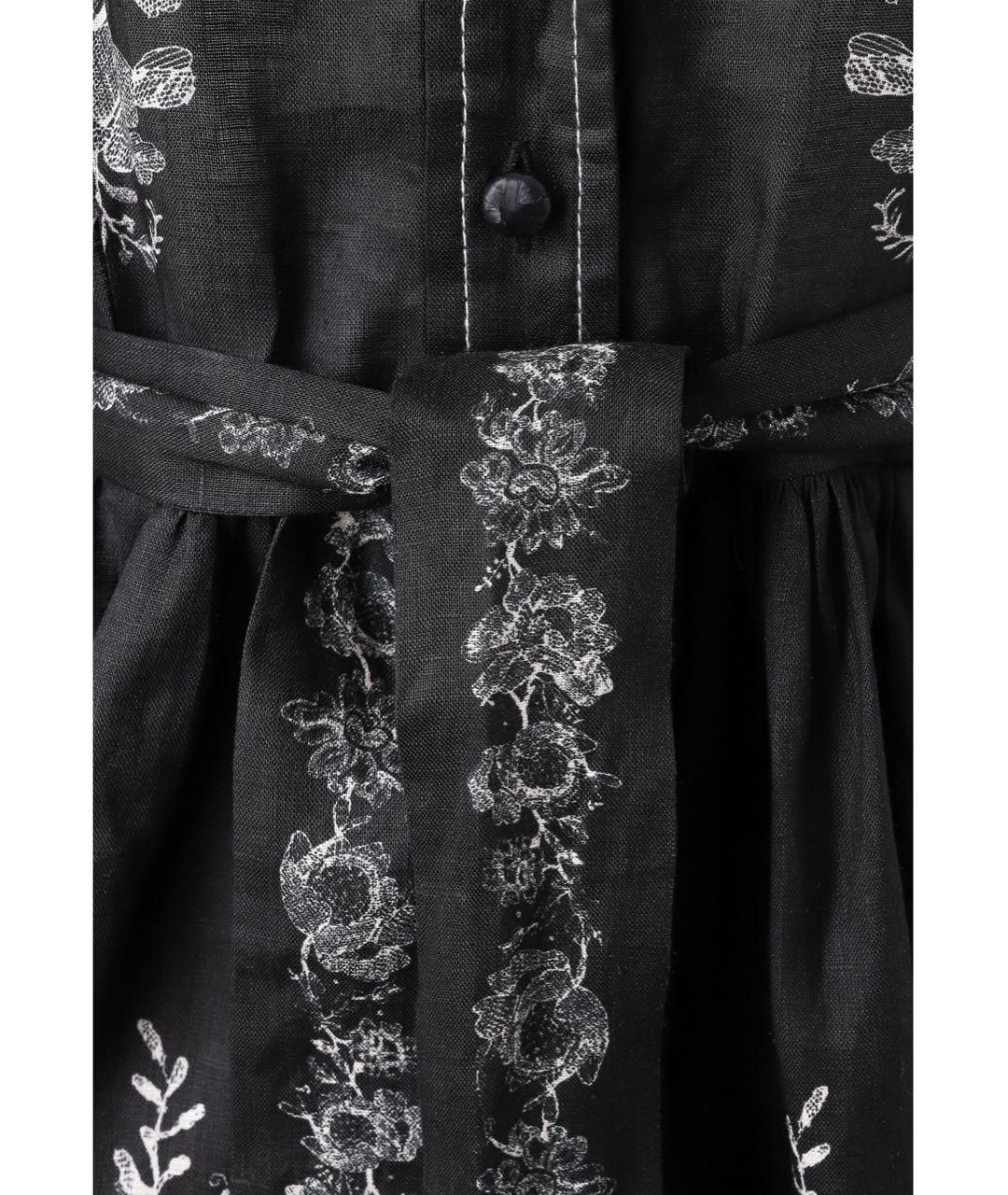 ZIMMERMANN Черное льняное коктейльное платье, фото 7