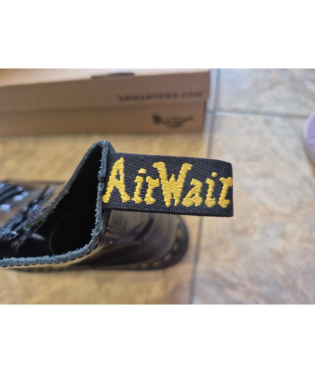 DR. MARTENS Черные кожаные высокие ботинки, фото 7