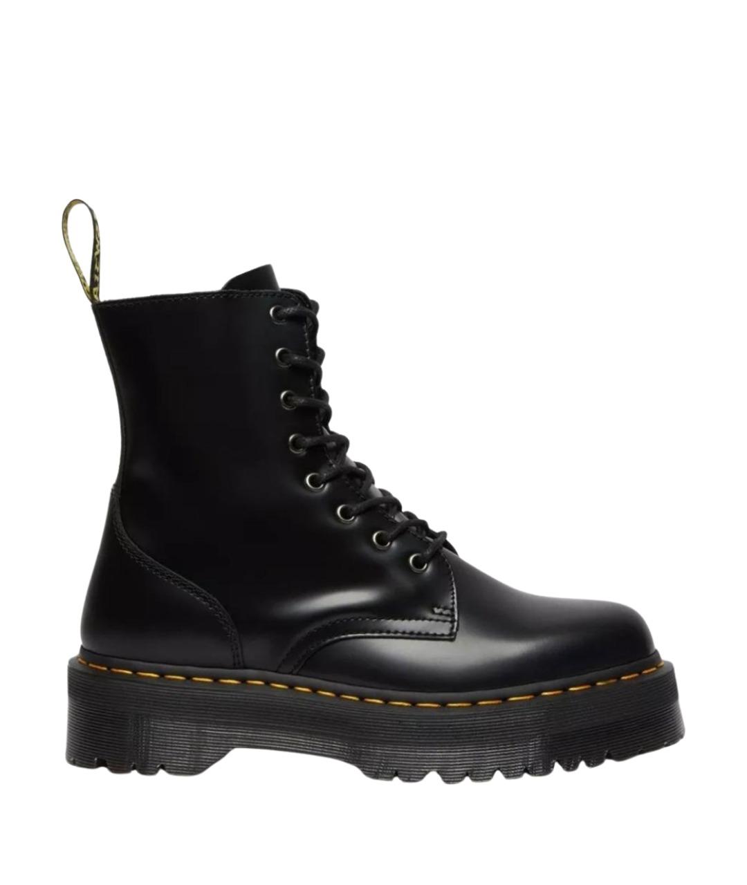 DR. MARTENS Черные кожаные высокие ботинки, фото 1