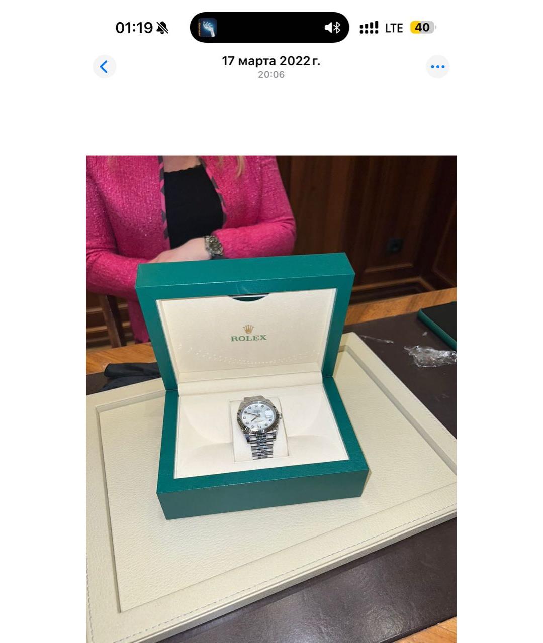 ROLEX Белые часы, фото 2
