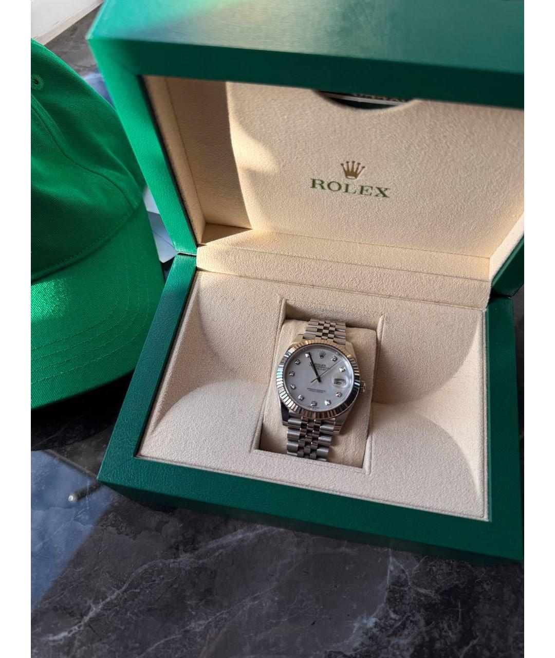 ROLEX Белые часы, фото 5