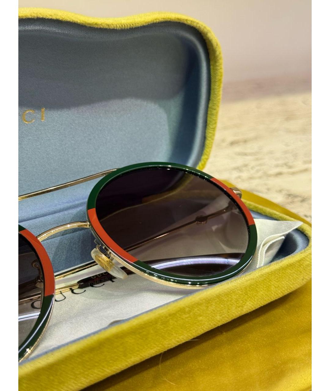 GUCCI Мульти пластиковые солнцезащитные очки, фото 5