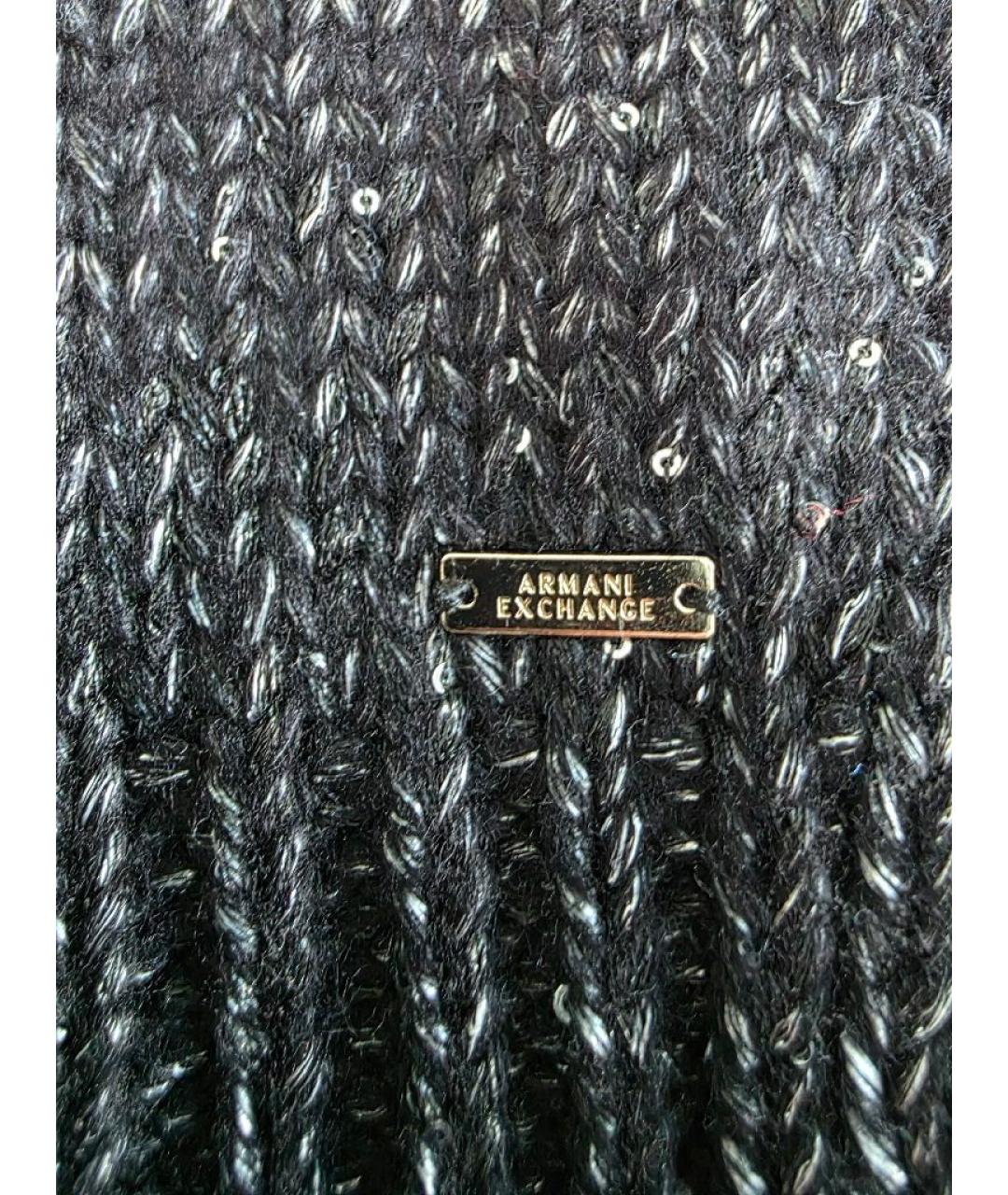 ARMANI EXCHANGE Антрацитовая синтетическая шапка, фото 3