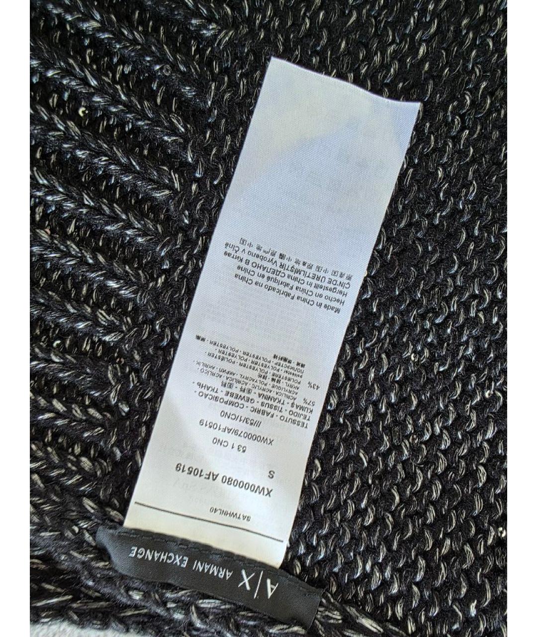 ARMANI EXCHANGE Антрацитовая синтетическая шапка, фото 5