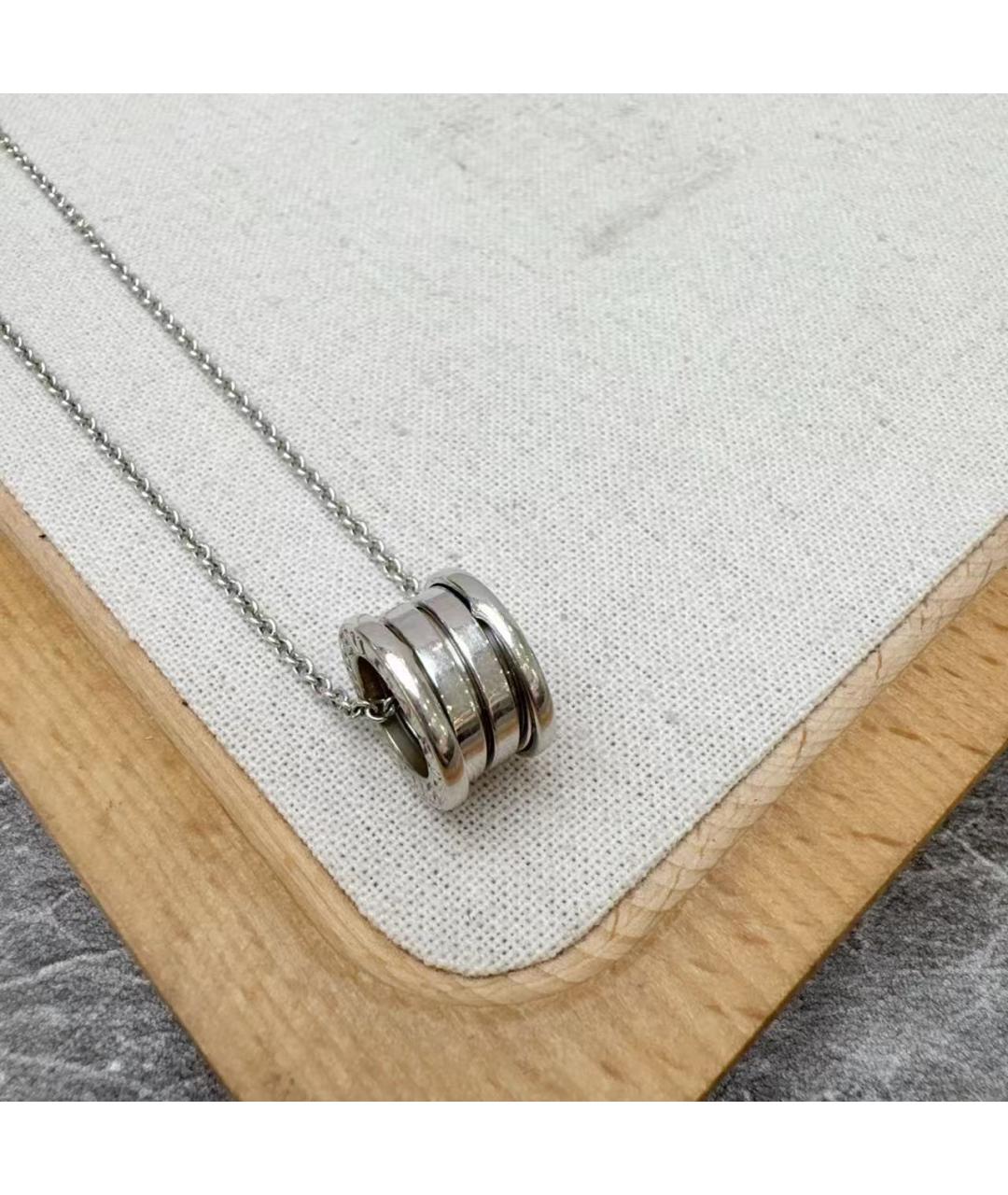 BVLGARI Серебряное колье из белого золота, фото 3