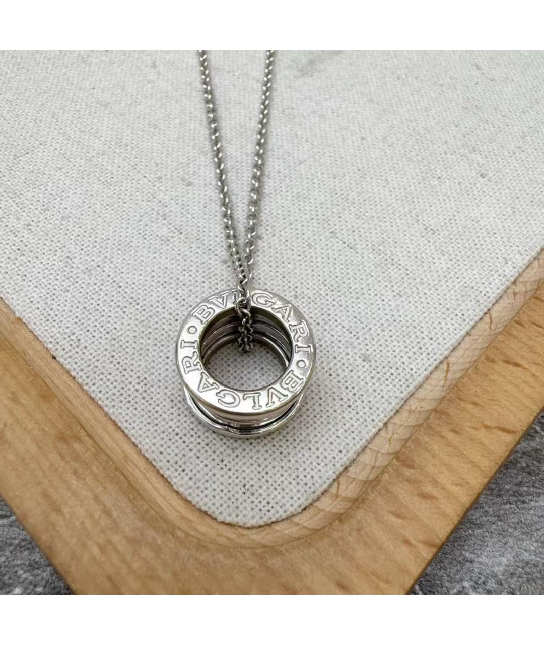 BVLGARI Серебряное колье из белого золота, фото 2