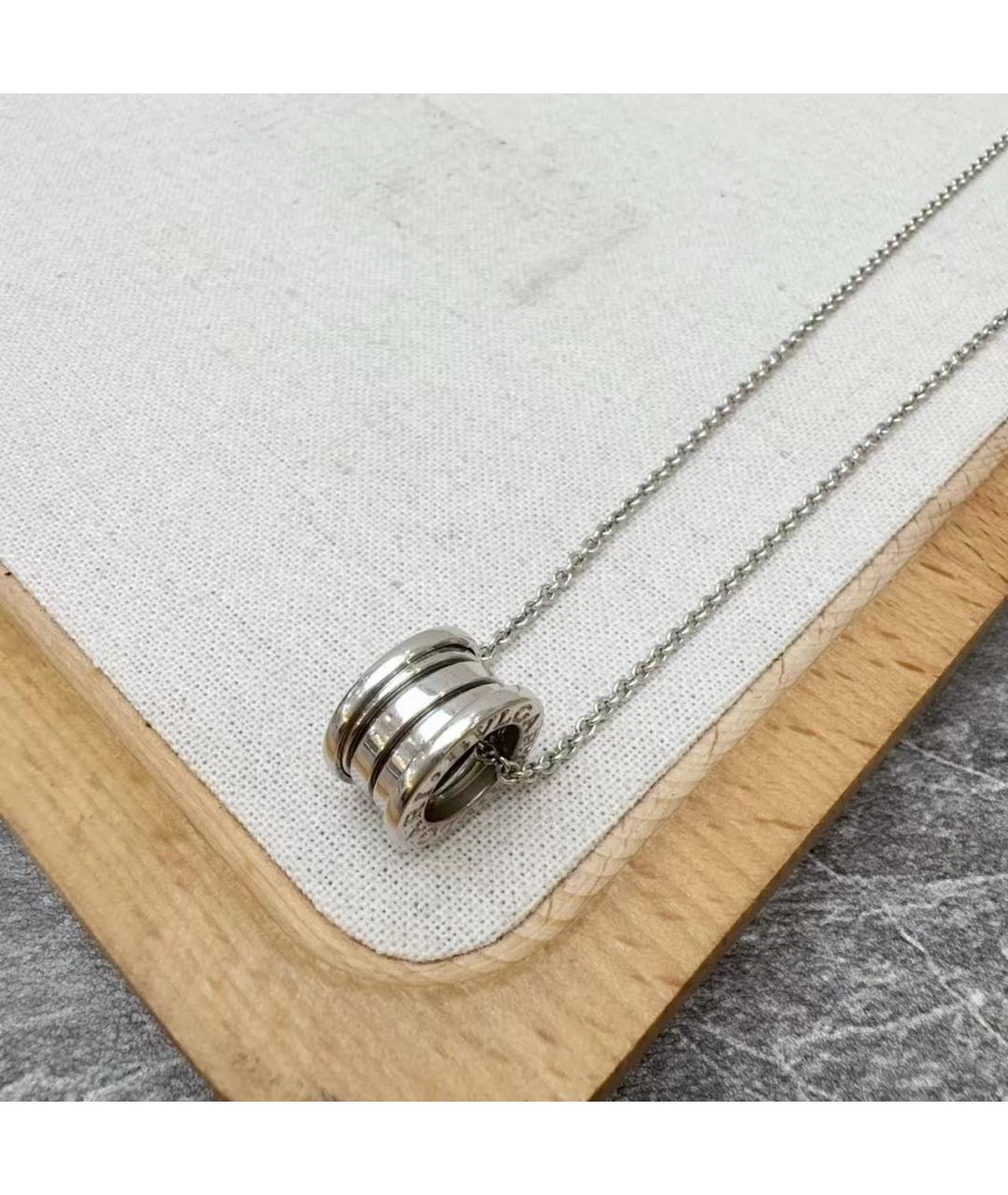 BVLGARI Серебряное колье из белого золота, фото 4