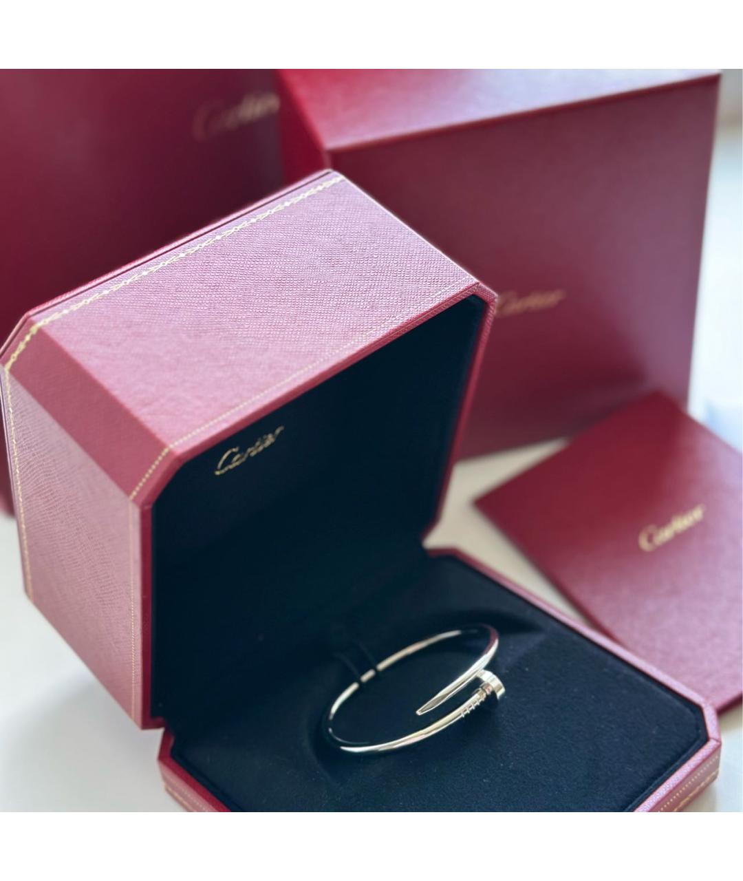 CARTIER Белый браслет из белого золота, фото 5