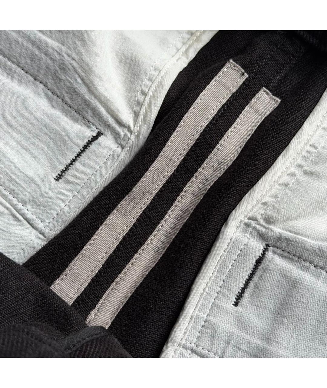 RICK OWENS Черные хлопковые повседневные брюки, фото 3
