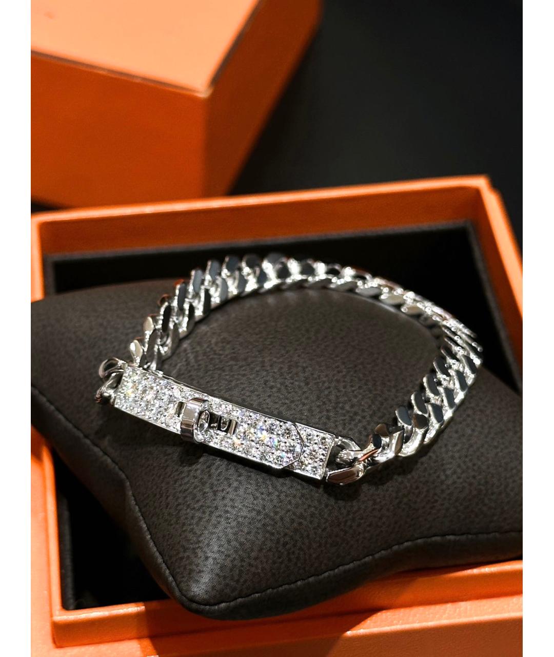 HERMES Серебряный браслет из белого золота, фото 3