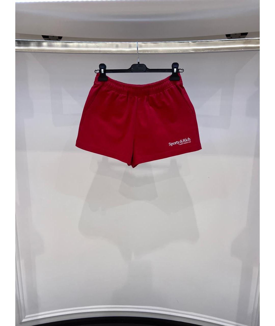 SPORTY AND RICH Красные шорты, фото 3