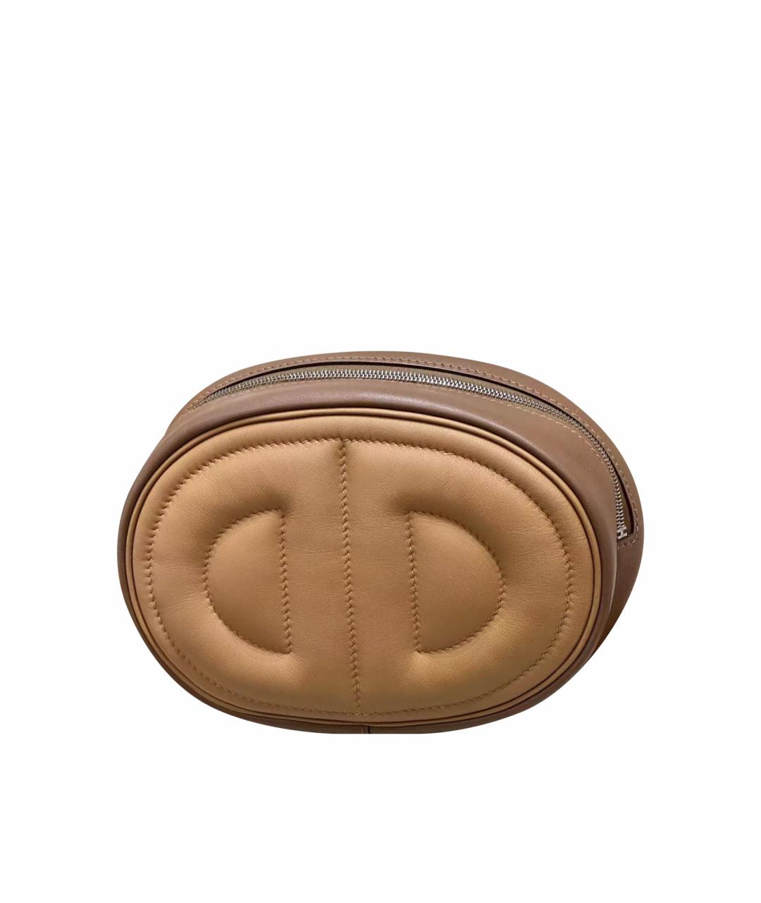 HERMES Хаки кожаная поясная сумка, фото 1
