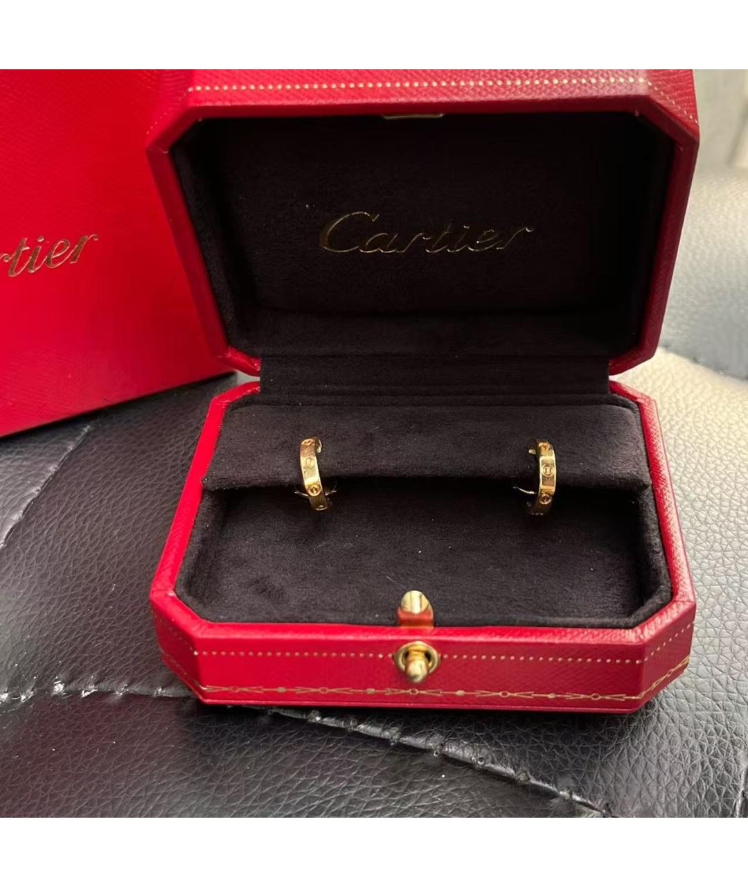 CARTIER Золотые серьги, фото 2