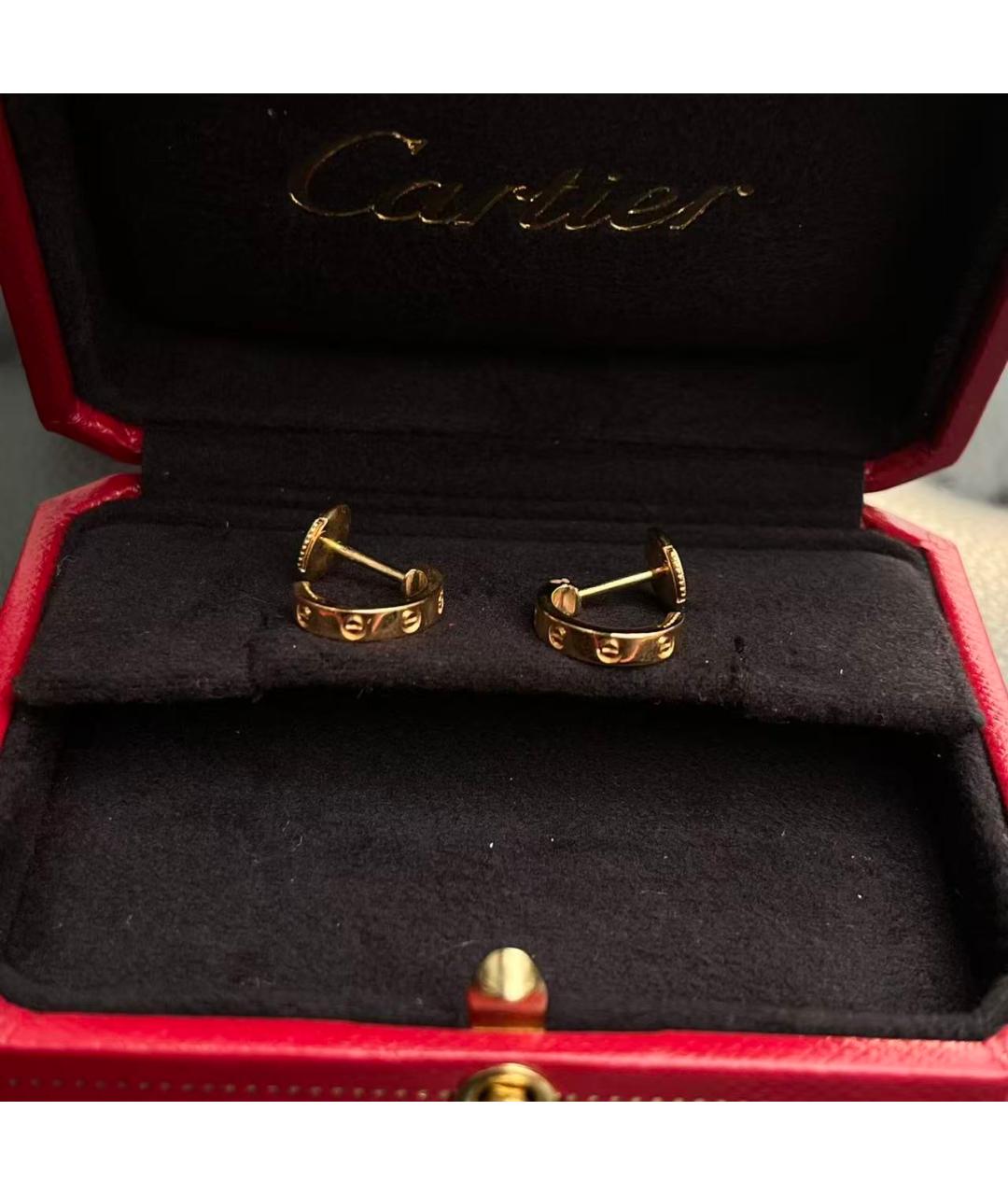 CARTIER Золотые серьги, фото 4
