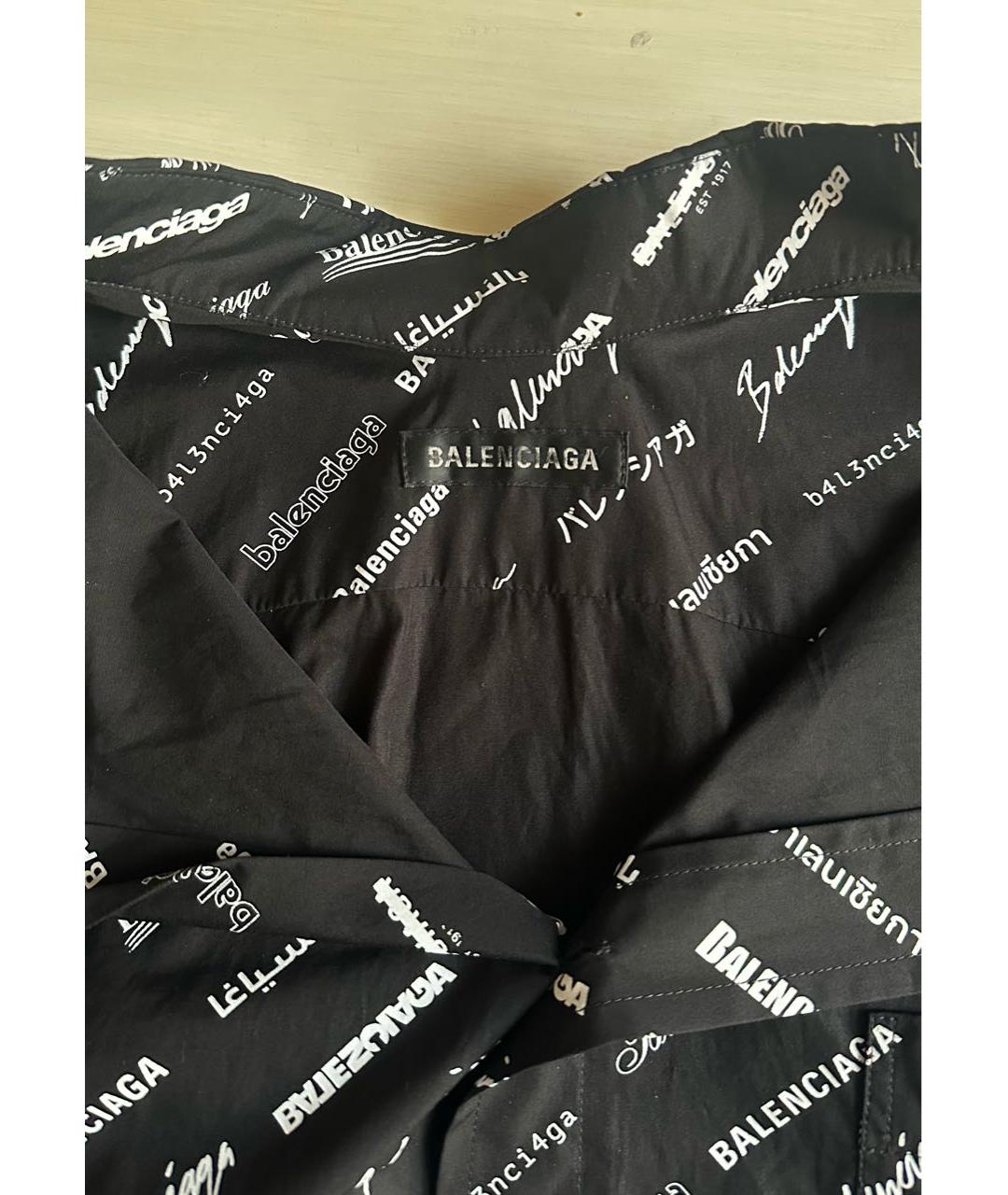 BALENCIAGA Черное хлопковое повседневное платье, фото 3