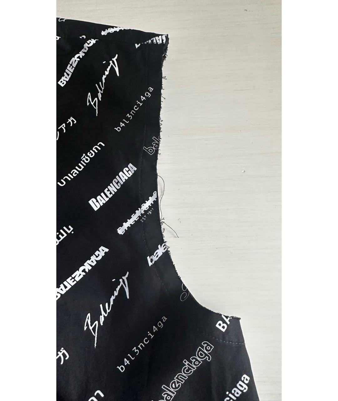 BALENCIAGA Черное хлопковое повседневное платье, фото 6