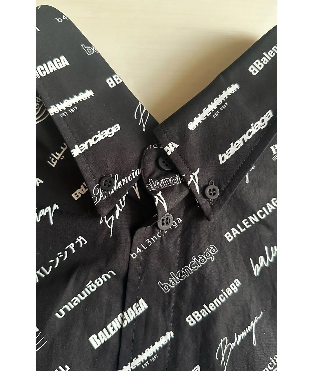 BALENCIAGA Черное хлопковое повседневное платье, фото 4