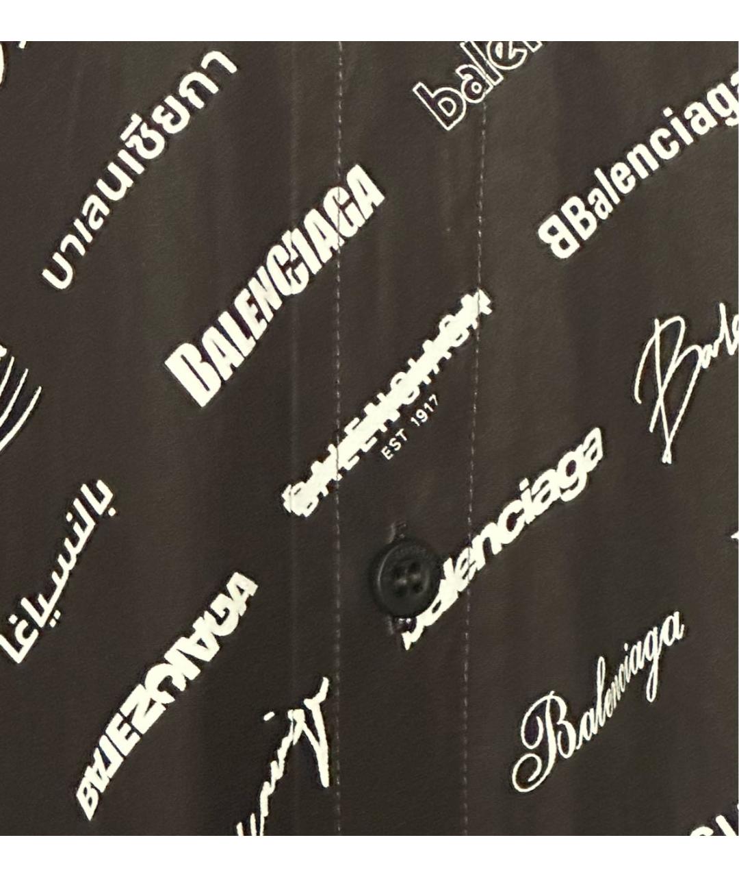 BALENCIAGA Черное хлопковое повседневное платье, фото 5