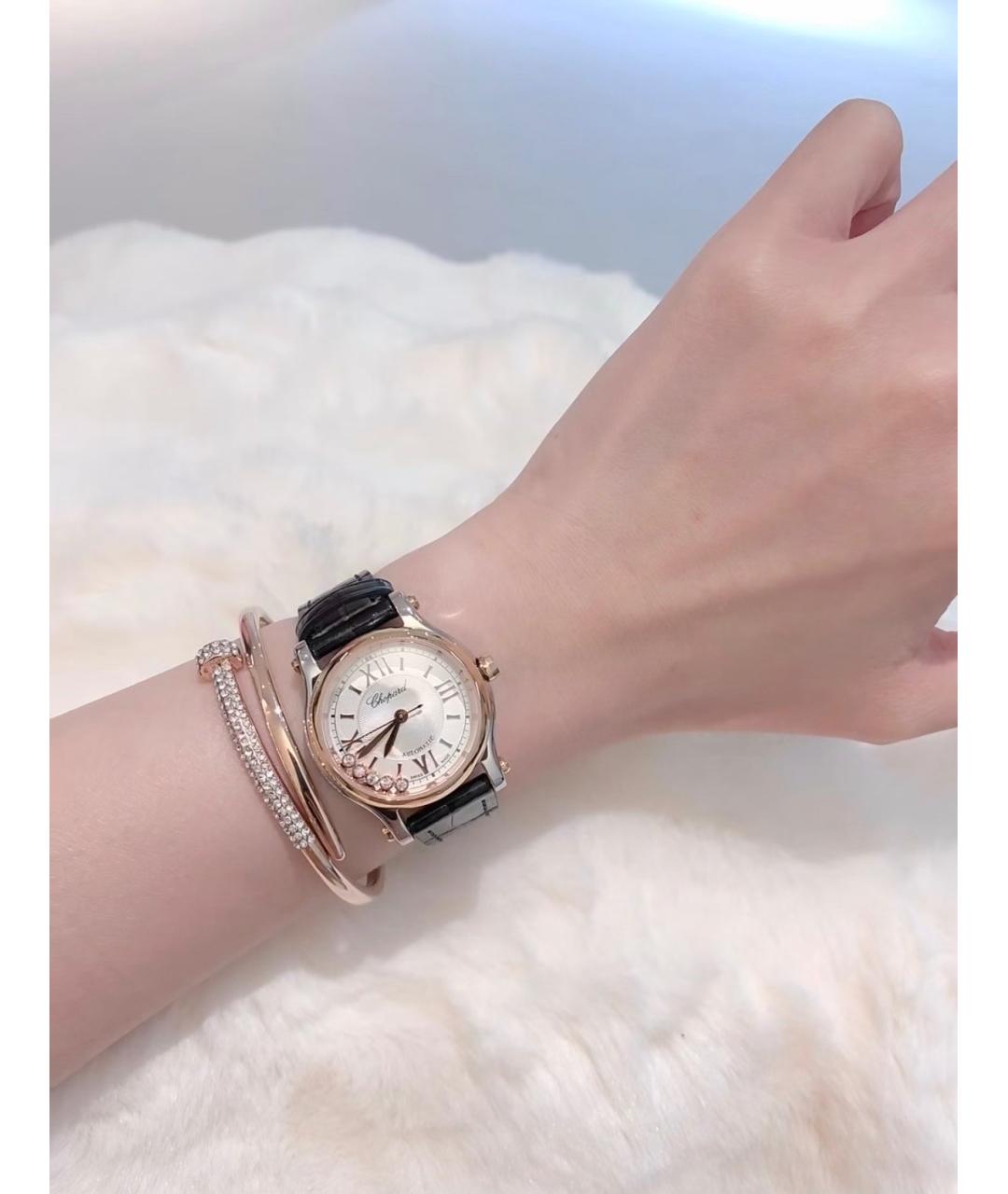 CHOPARD Белые часы из розового золота, фото 5