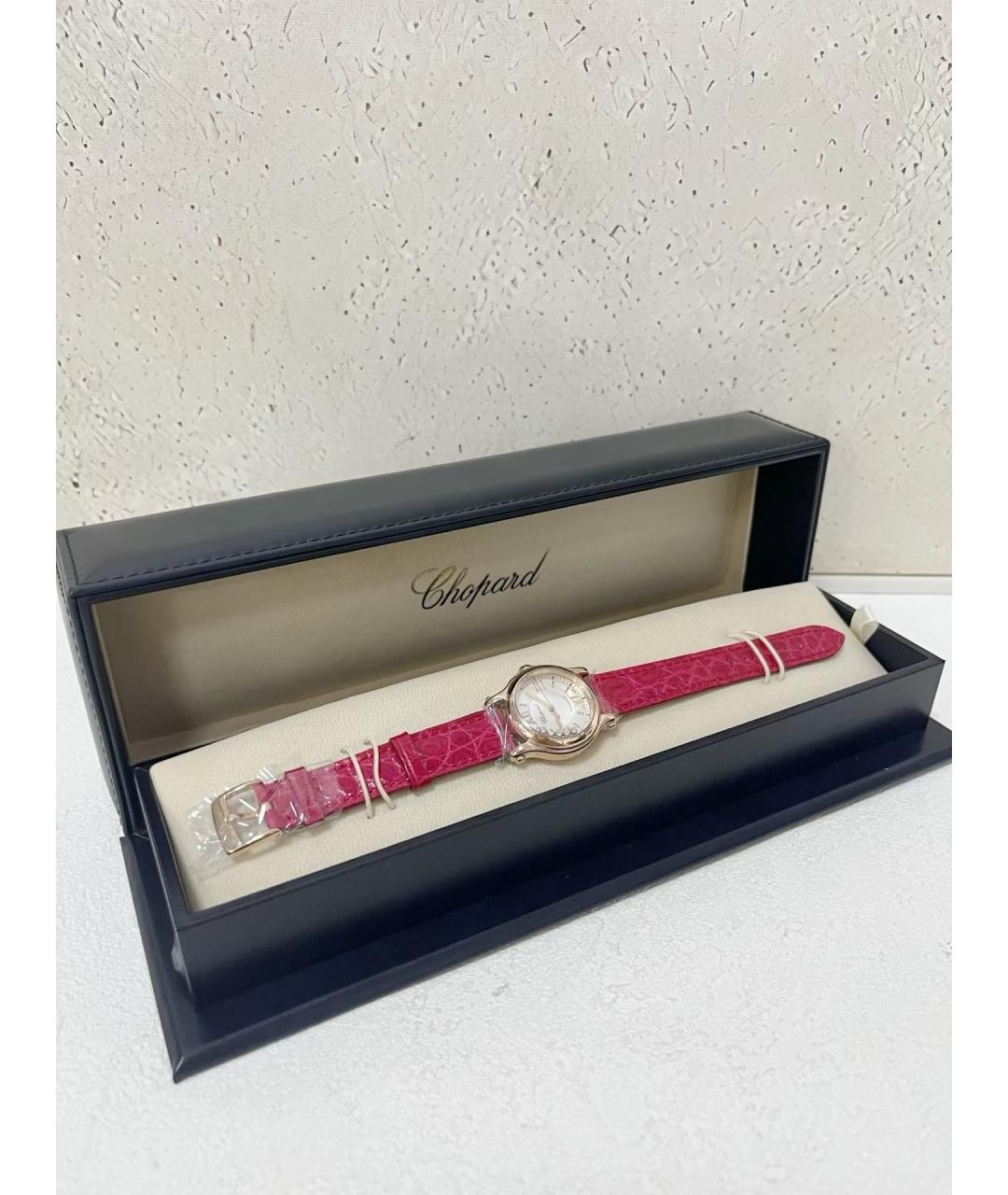 CHOPARD Белые часы из розового золота, фото 2