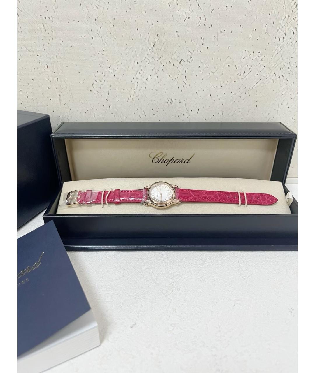 CHOPARD Белые часы из розового золота, фото 7